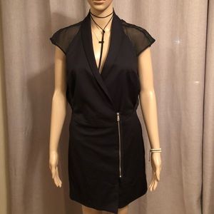 Andrew Marc x Richard Chai Sheer-Back Zip Dress